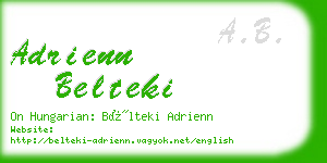 adrienn belteki business card